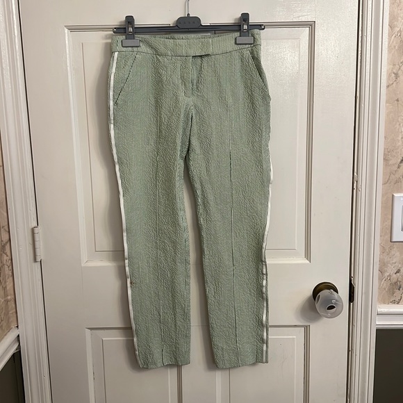 Akris Punto Green Cropped Pants Size 2 - Picture 2 of 12